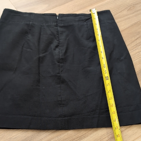 LOFT Black Cotton Mini Pencil Skirt for Work - Picture 5 of 5